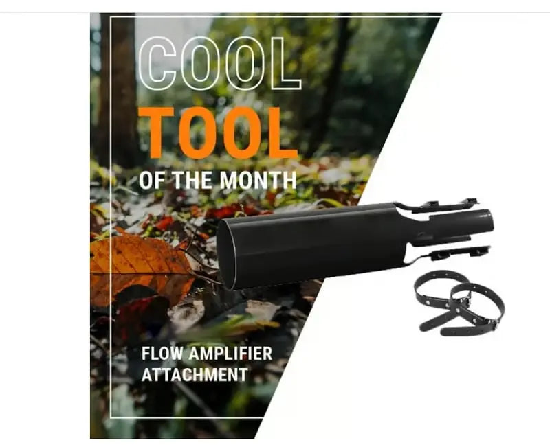 Leaf Blower Nozzle Attachment Venturi Air Booster & Tool-Free Mount
