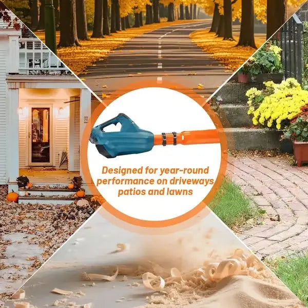 Leaf Blower Nozzle Attachment Venturi Air Booster & Tool-Free Mount