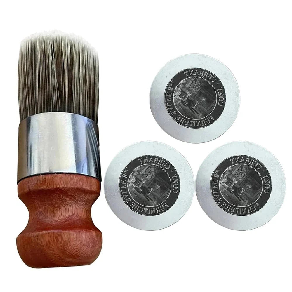 Leather Conditioning Cream Natural Plant-Based Brush Applicator