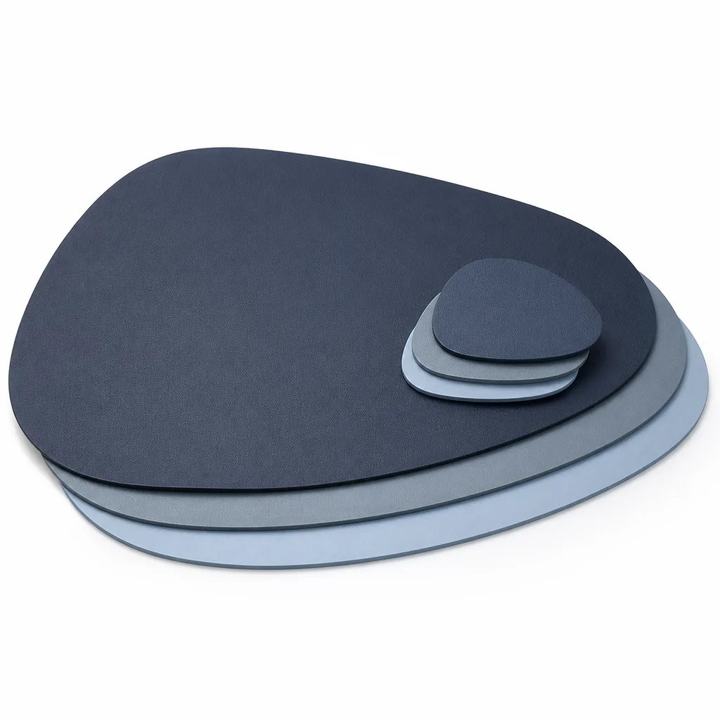 Leather-Look Heat-Resistant Placemat and Coaster Set (To 60°C)