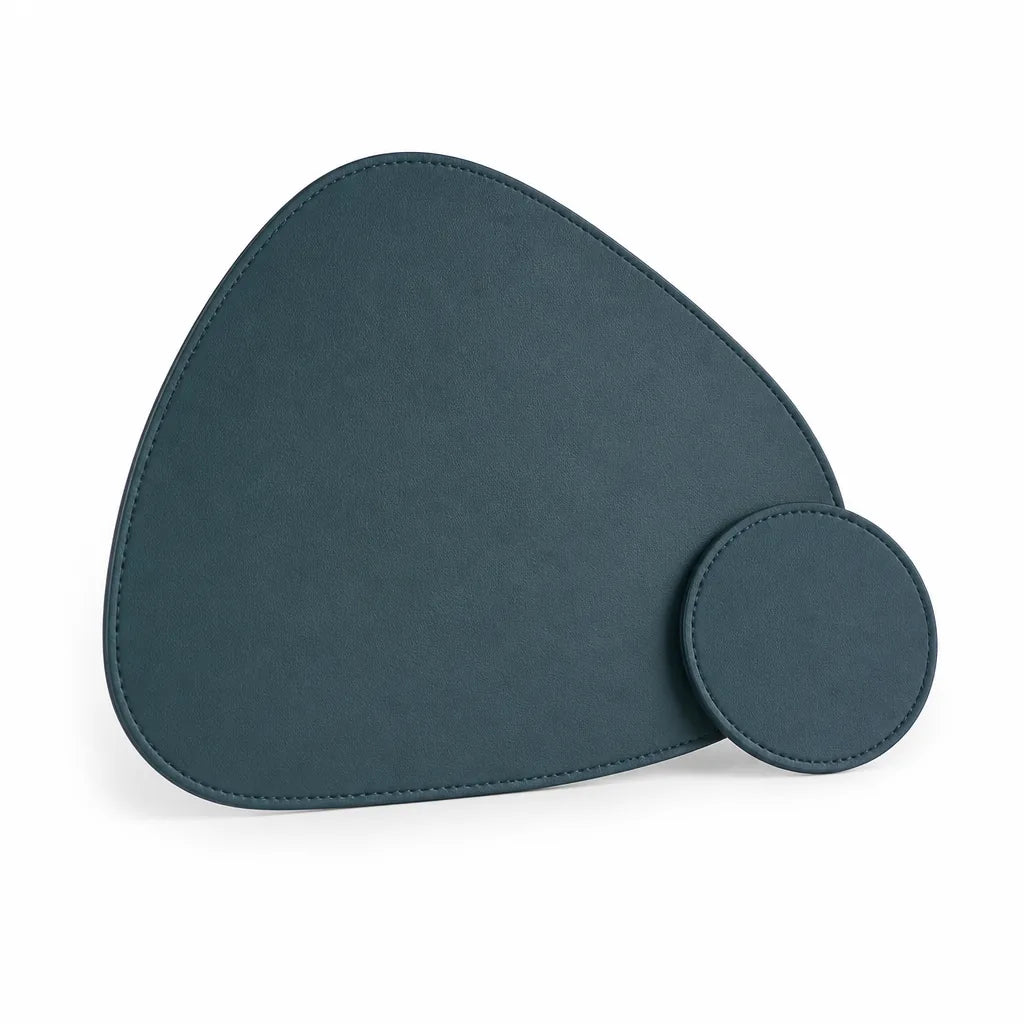 Leather-Look Heat-Resistant Placemat and Coaster Set (To 60°C)