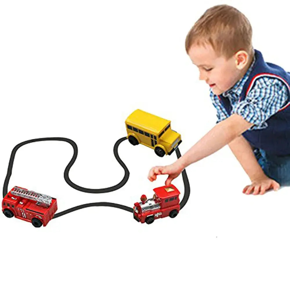 Line-Following Toy Car Induction Sensor Screen-Free Includes Pen