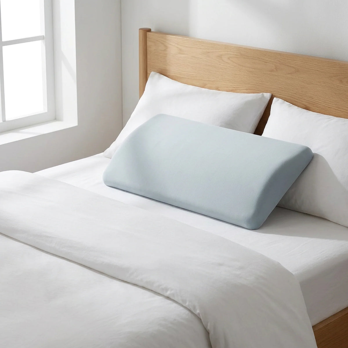 Lumbar Support Pillow Slow-Rebound Memory Foam Tapered Edge
