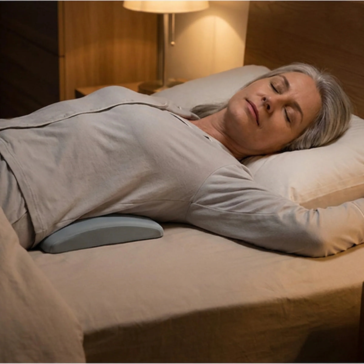 Lumbar Support Pillow Slow-Rebound Memory Foam Tapered Edge