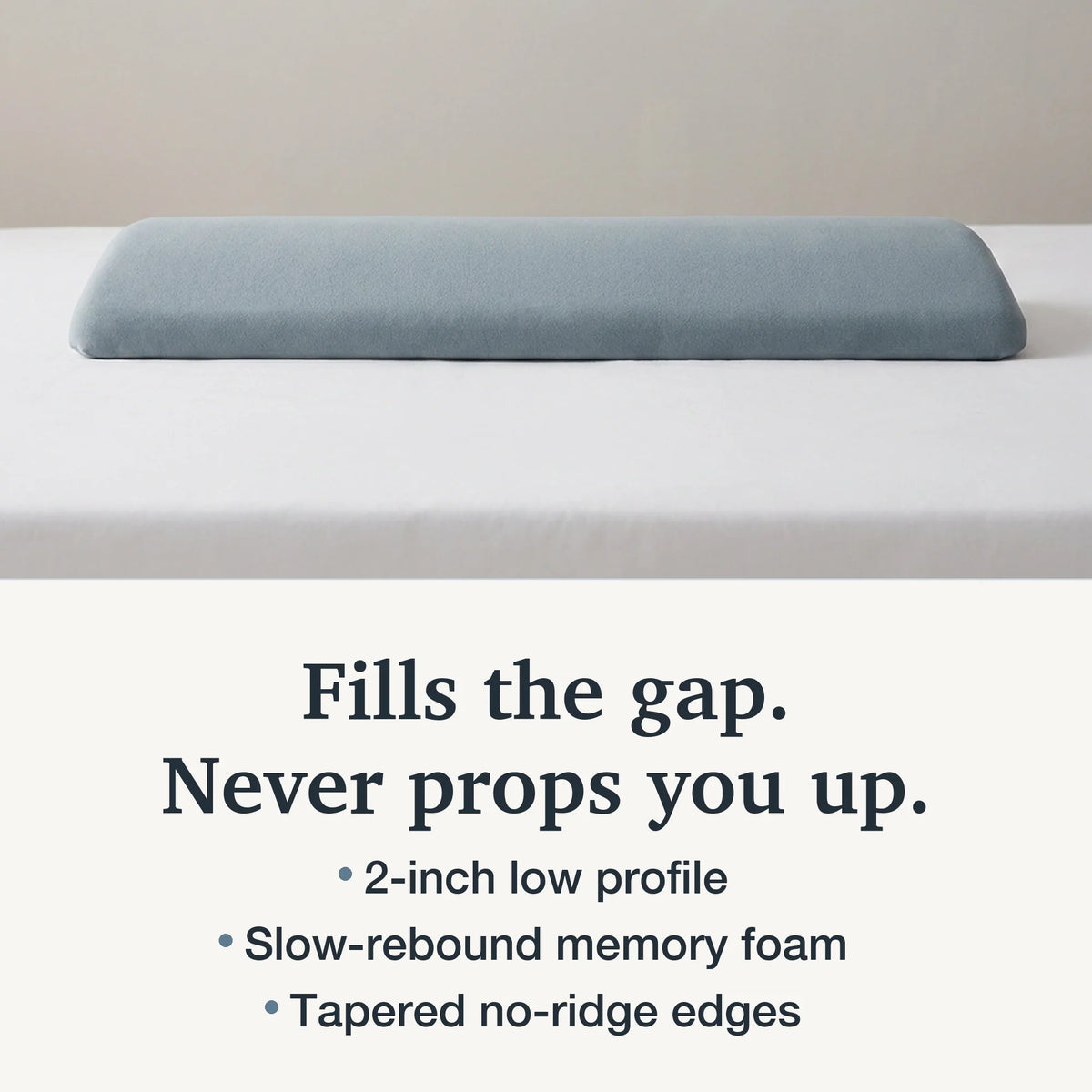 Lumbar Support Pillow Slow-Rebound Memory Foam Tapered Edge