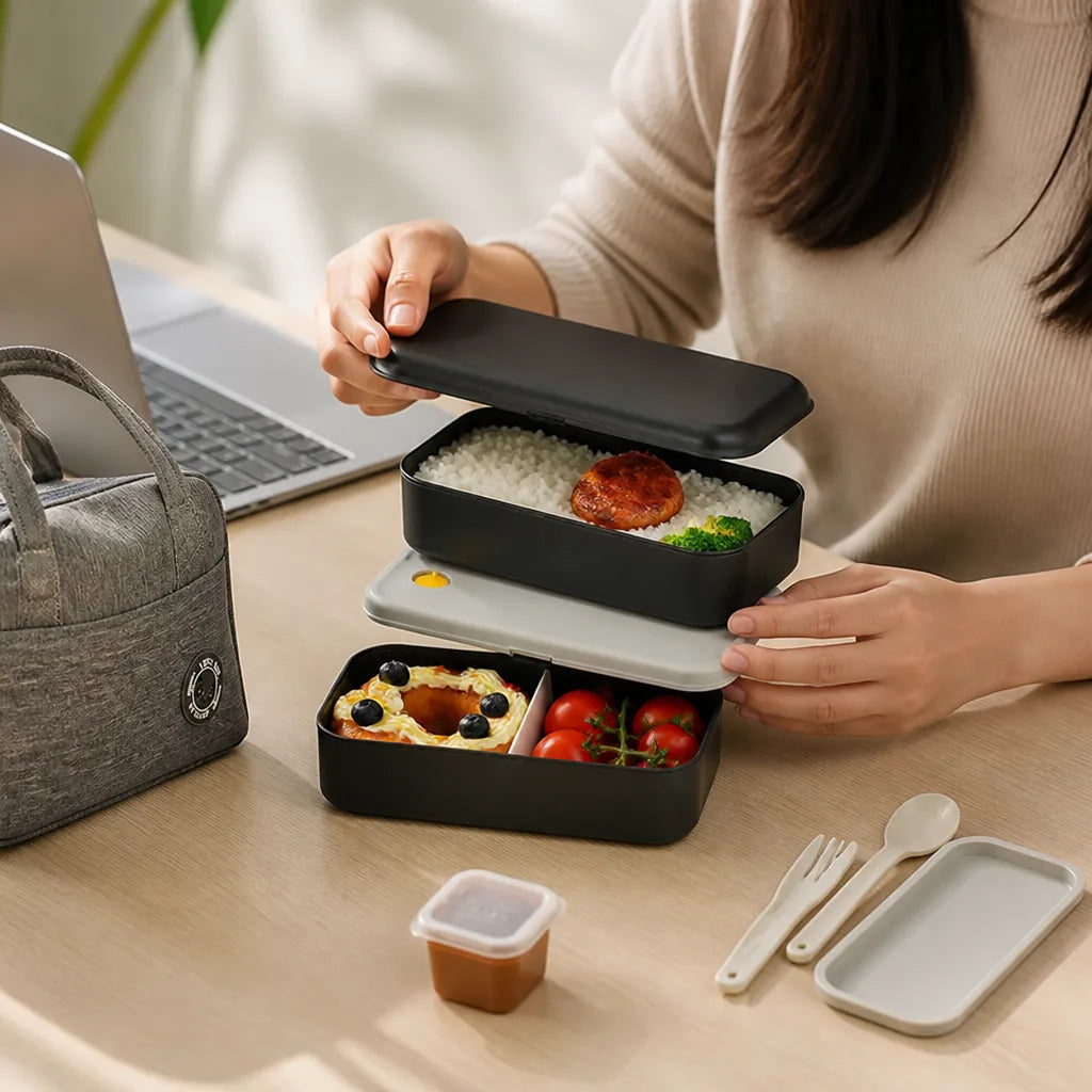 Lunch Container Multi-Tier Stackable BPA-Free