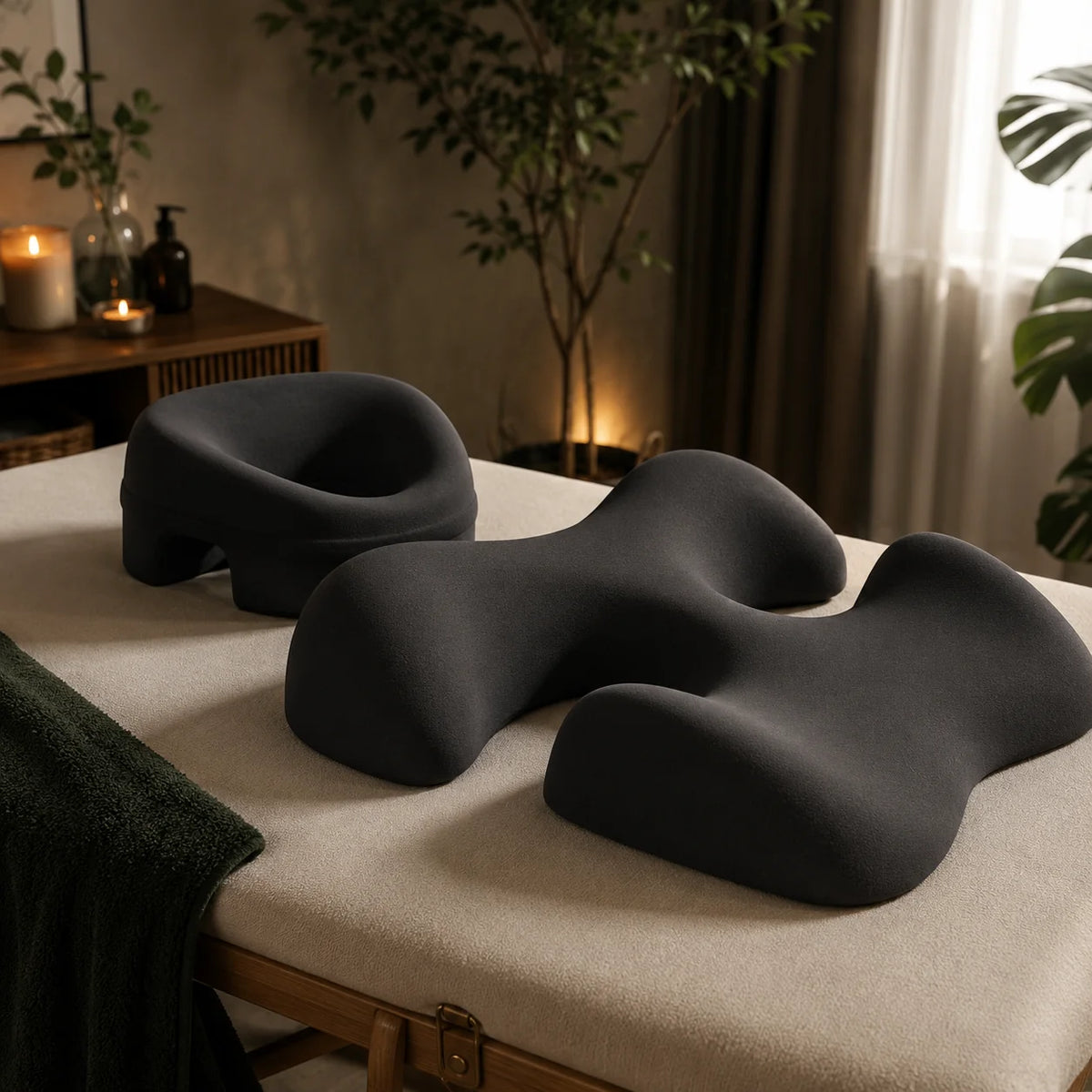 Massage Face Cradle Pillow Set Contoured Foam Washable Covers