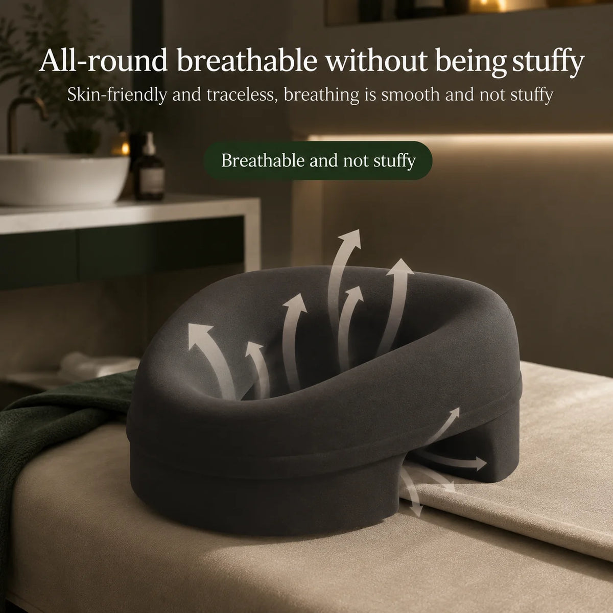 Massage Face Cradle Pillow Set Contoured Foam Washable Covers