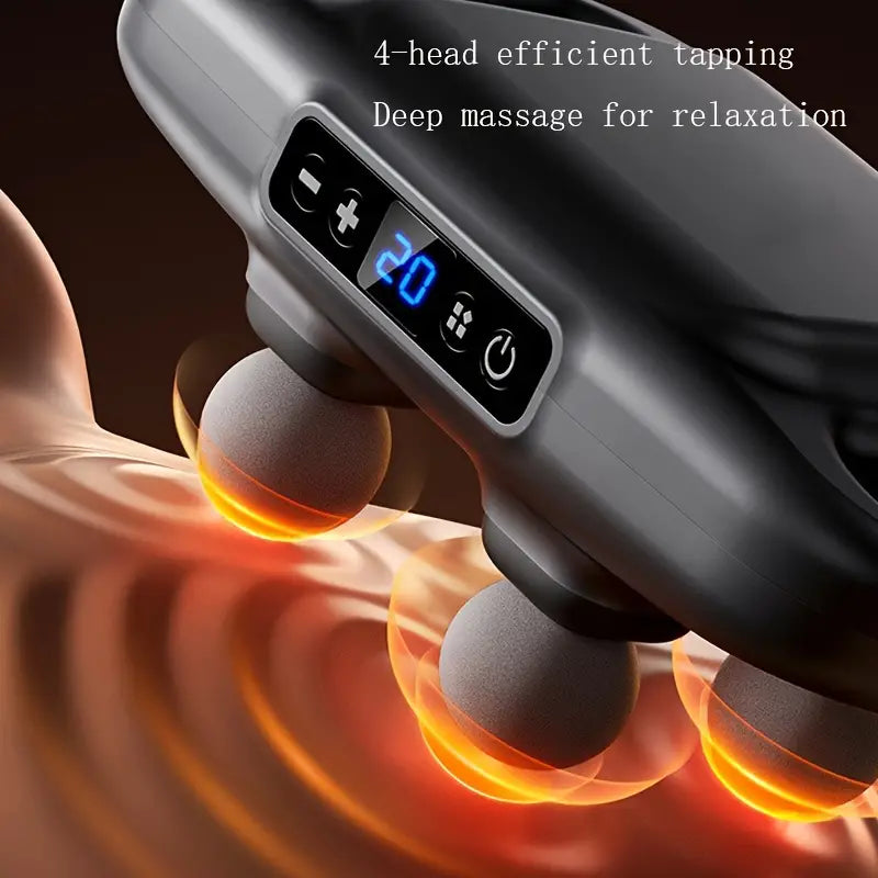 Massage Gun Deep Tissue Percussion Interchangeable Heads