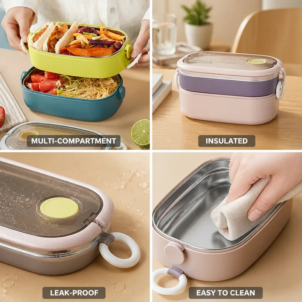 Meal Prep Container Multi-Compartment Insulated & Leak-Proof