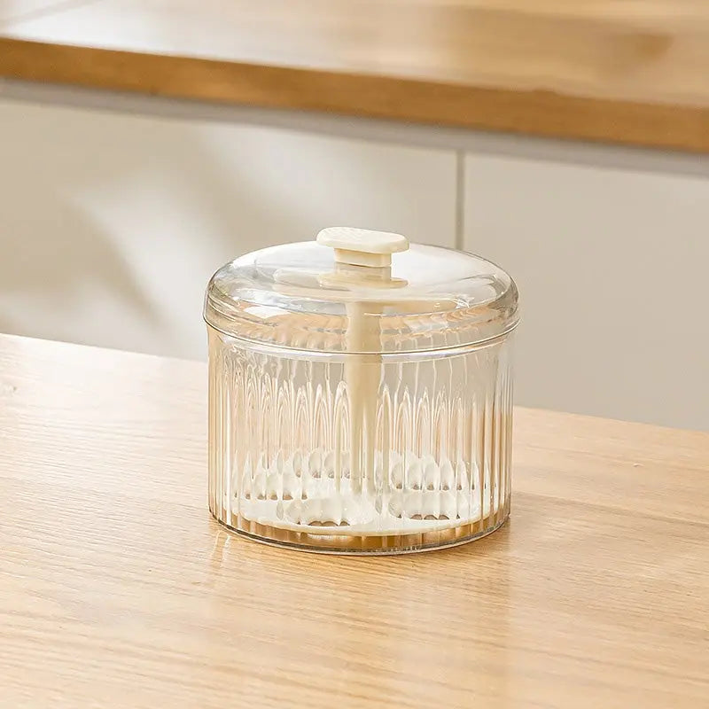 Meatball Press Clear Glass Airtight Lid Forms 8–12 Meatballs