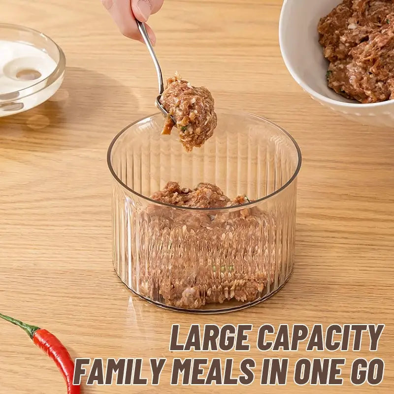 Meatball Press Clear Glass Forms 8 To 12 Meatballs