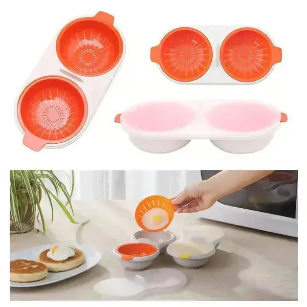 Microwave Egg Cooker Reusable Compact Food-Grade Plastic