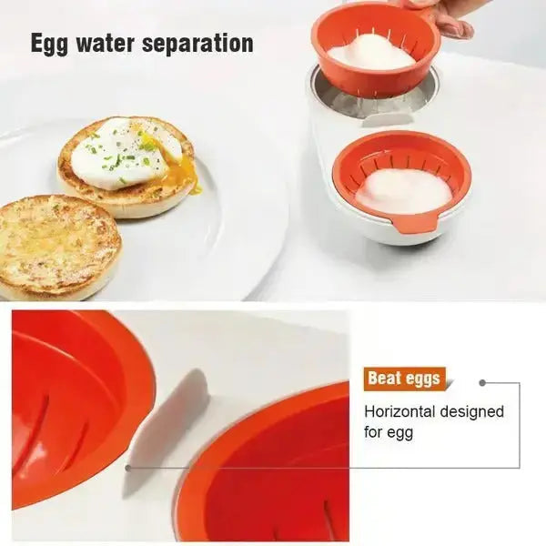 Microwave Egg Cooker Reusable Compact Food-Grade Plastic
