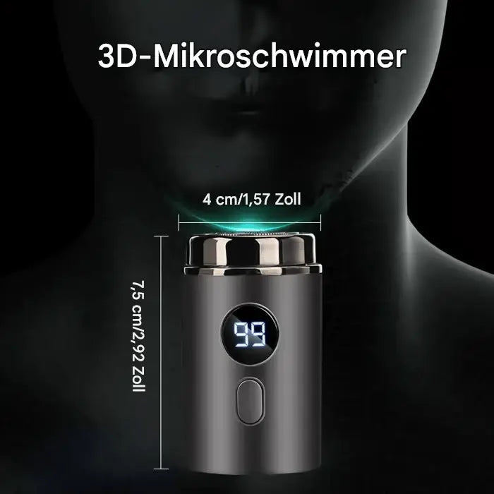 Mini Electric Shaver Stainless Steel Blades Waterproof Quick Charge