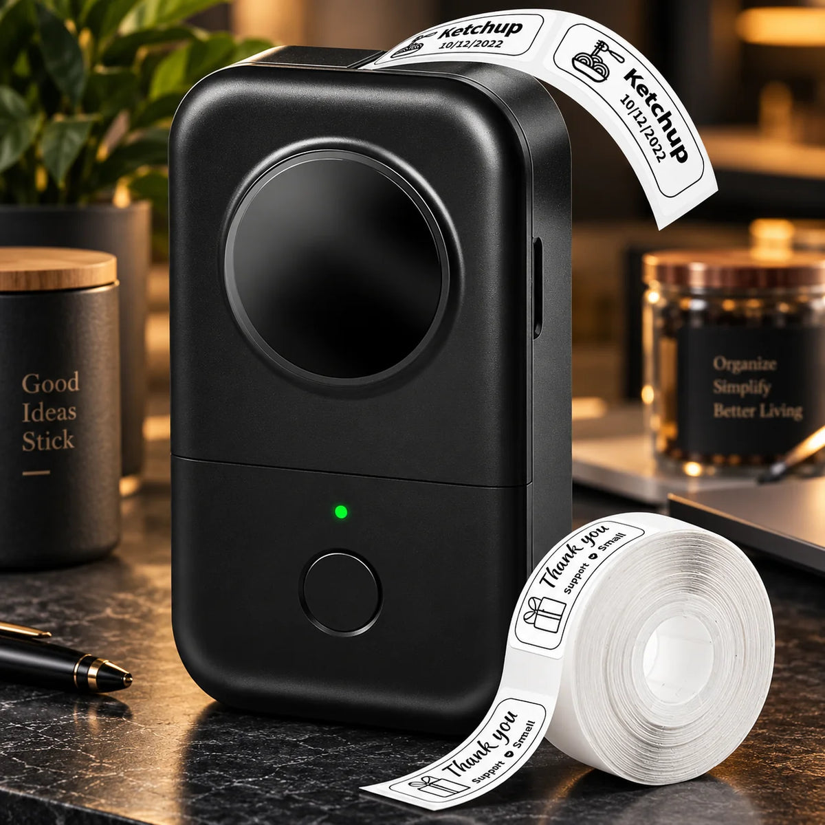Mini Label Maker Thermal Bluetooth & App-Controlled