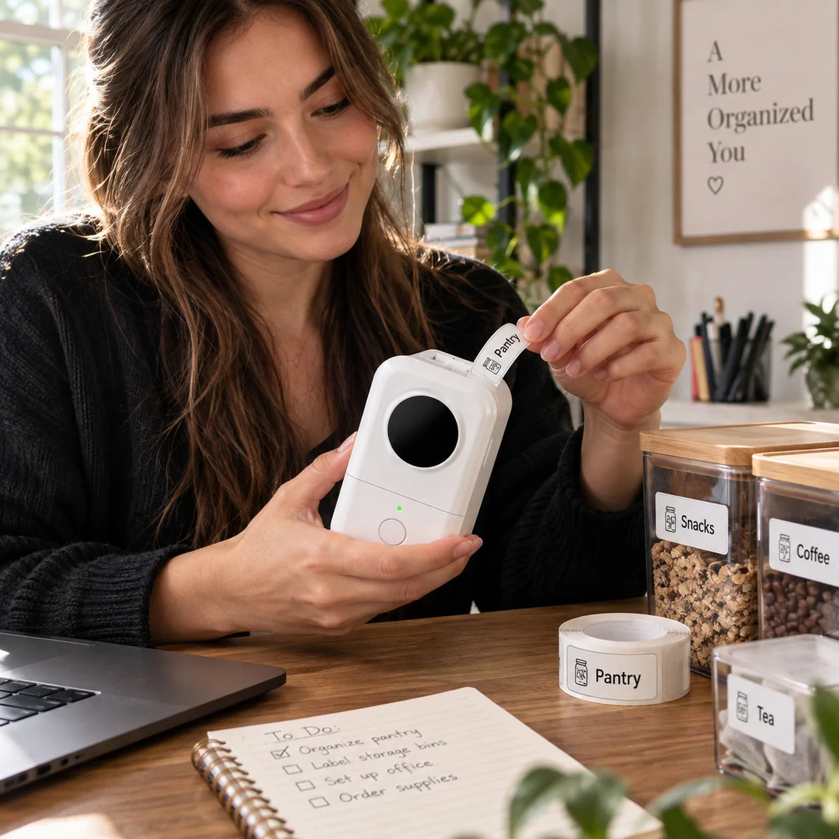 Mini Label Maker Thermal Bluetooth & App-Controlled