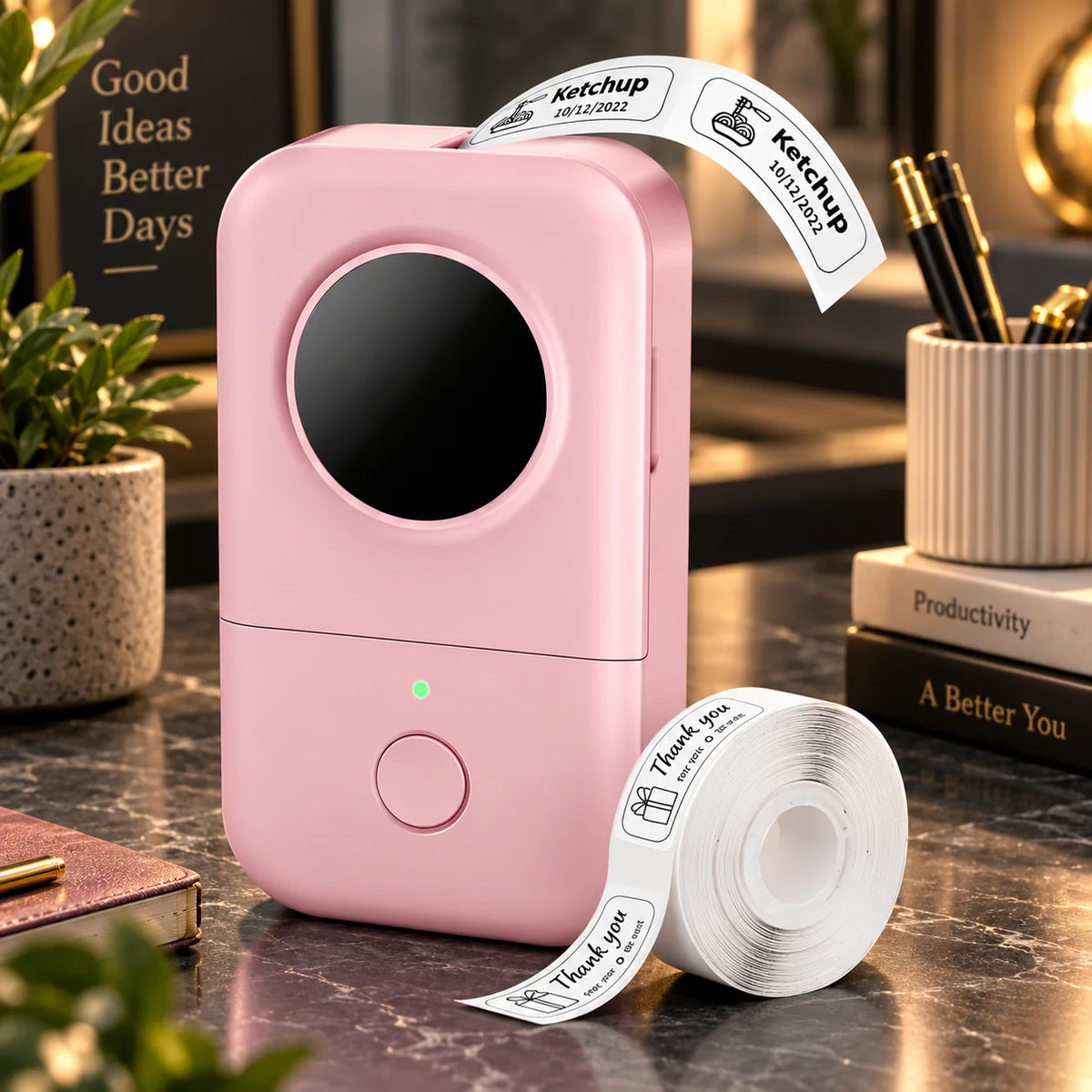 Mini Label Maker Thermal Bluetooth & App-Controlled
