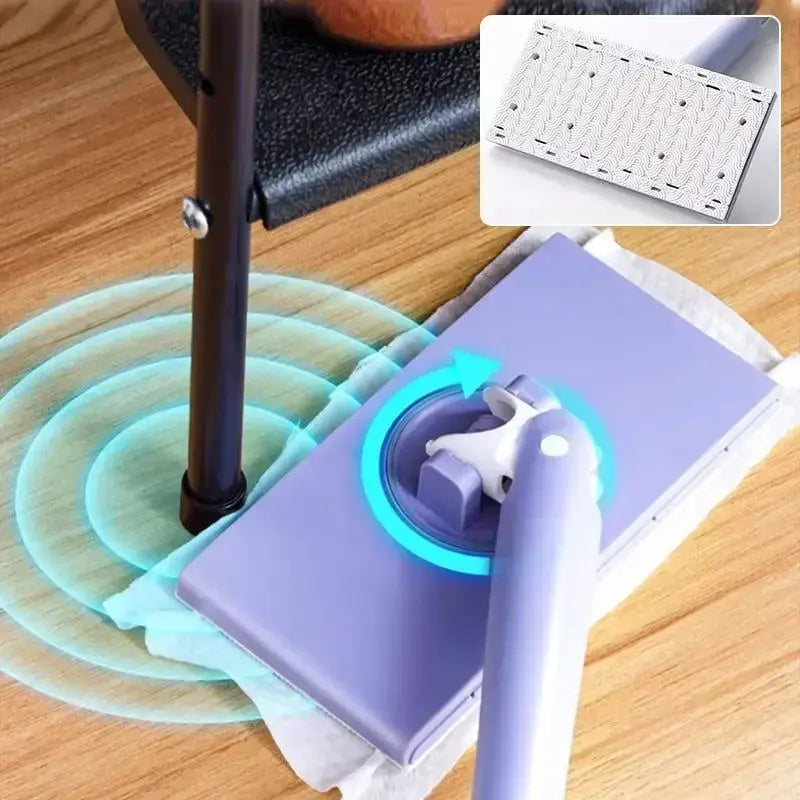 Mini Mop 360° Rotating Push Eject Wall Mount