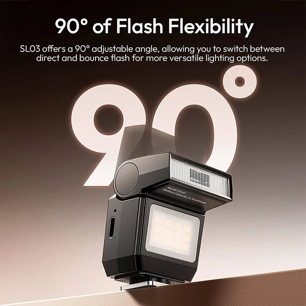 Mini On-Camera Flash Dual-Mode Rechargeable Universal Mount