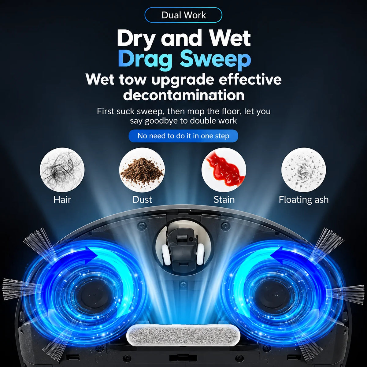 Mini Robot Vacuum Low-Profile Quiet Rechargeable 30-Min Run