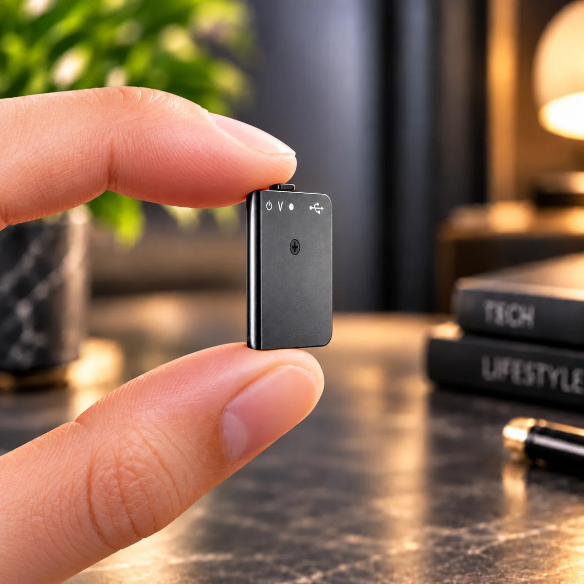 Mini Voice Recorder Voice-Activated 50-Hour Battery Pocket-Sized