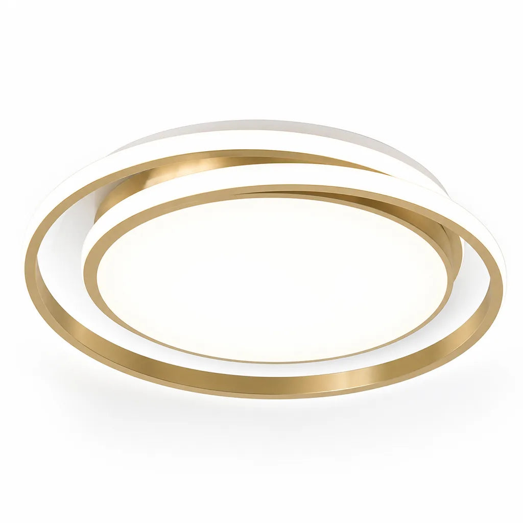 Minimalist Circular Iron and Acrylic Ceiling Light