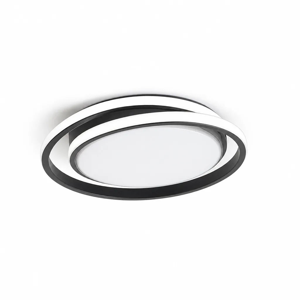 Minimalist Circular Iron and Acrylic Ceiling Light