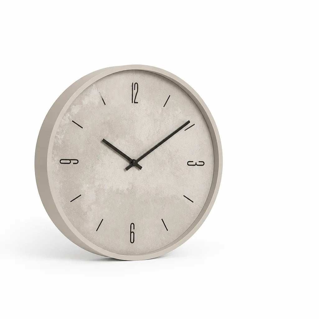 Minimalist Scandinavian Design Wall Clock With Silent Movement (40 × 40 cm)