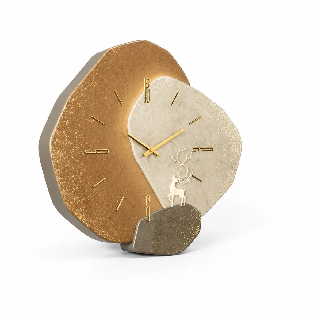 Minimalist Scandinavian Design Wall Clock With Silent Movement (40 × 40 cm)