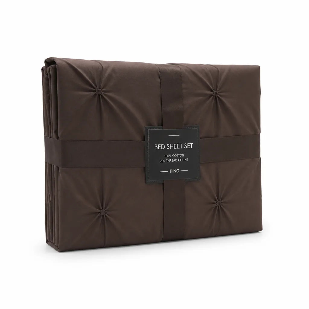 Modern Cotton Bed Linen Set with Pillowcases