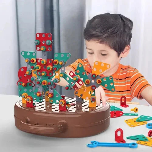 Montessori Building Set Battery-Powered Screwdriver Ages 3+