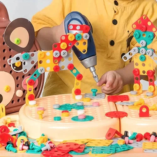 Montessori Building Set Battery-Powered Screwdriver Ages 3+