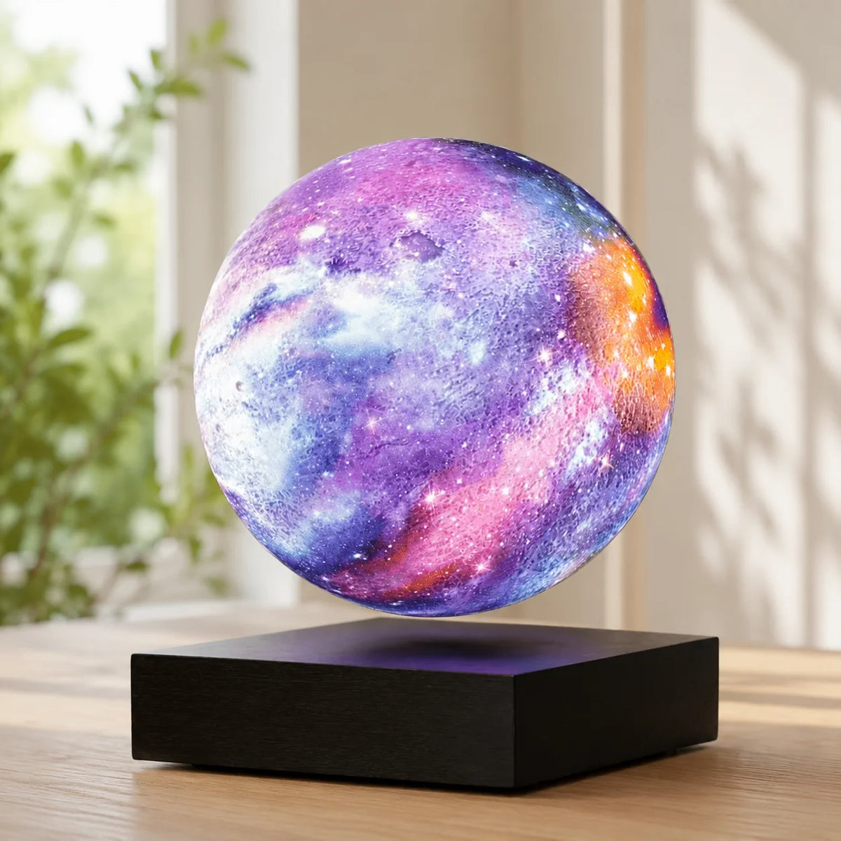 Moon Lamp Magnetic Floating Color-Changing Wood Base