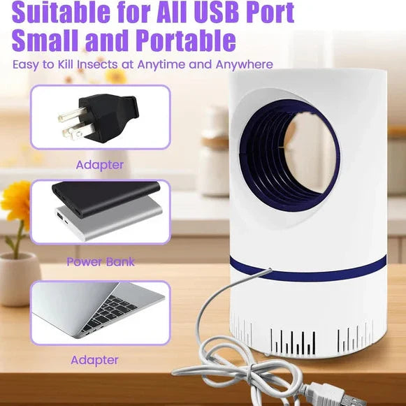 Mosquito & Fly Trap UV Light Chemical-Free USB Powered