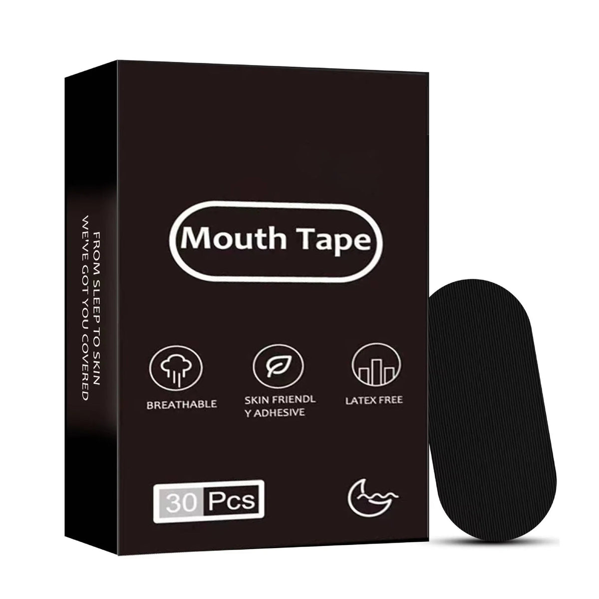 Mouth Tape Bamboo Charcoal Hypoallergenic Adhesive