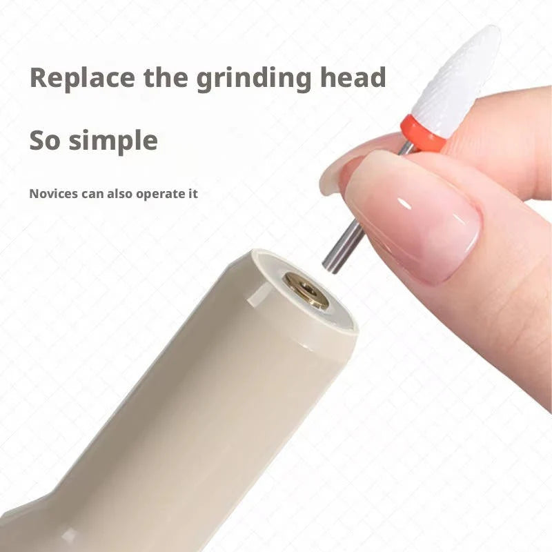 Nail Drill Kit Pen-Style 8 Interchangeable Bits Type-C Charging