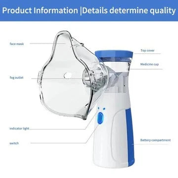 Nebulizer Mesh Ultra Fine Mist USB Rechargeable