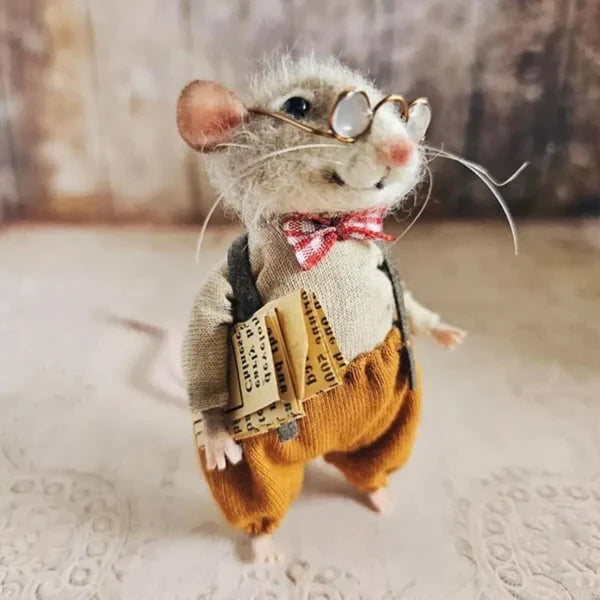 Needle Felting Kit 3 Inch Mouse Wool & Wire