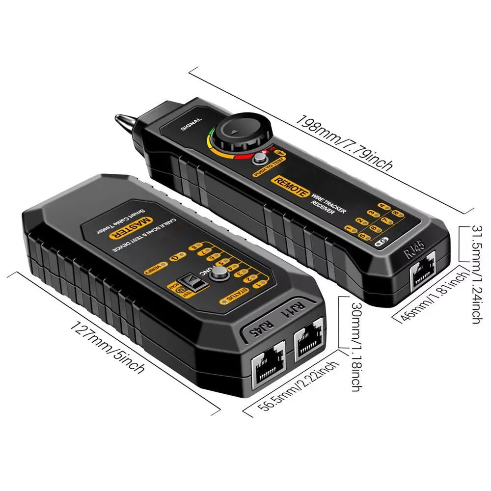 Network Cable Tester RJ45 & RJ11 LED Flashlight
