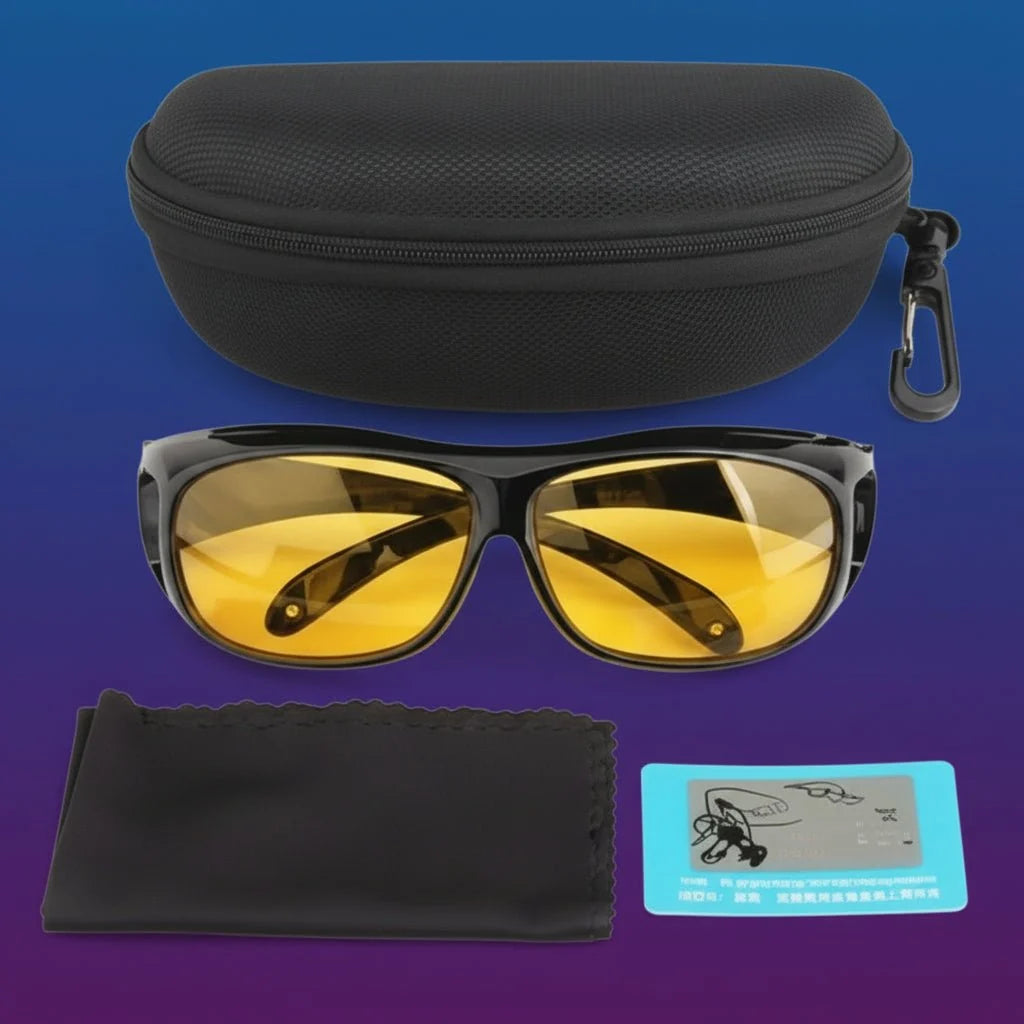 Night Driving Glasses Polarized Orange Fit Over Glasses
