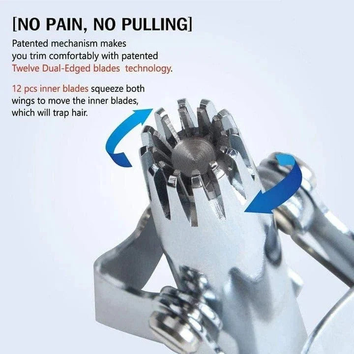 Nose Hair Trimmer Manual Twist Stainless Steel