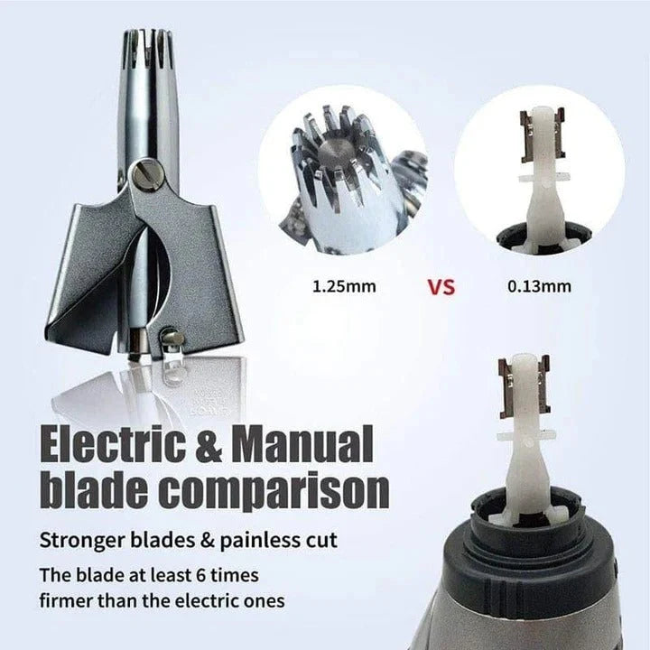 Nose Hair Trimmer Manual Twist Stainless Steel