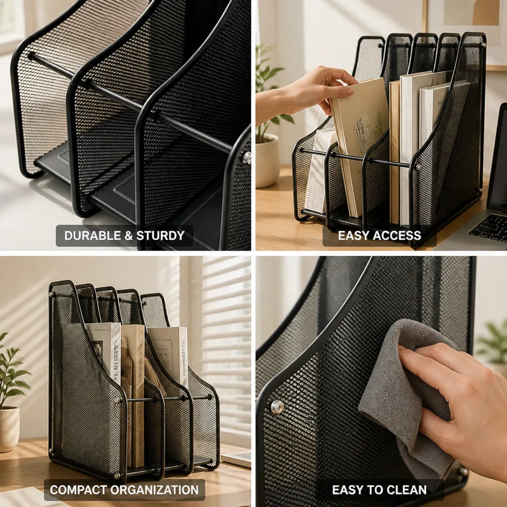 Organizer Basket Open Mesh Document Storage