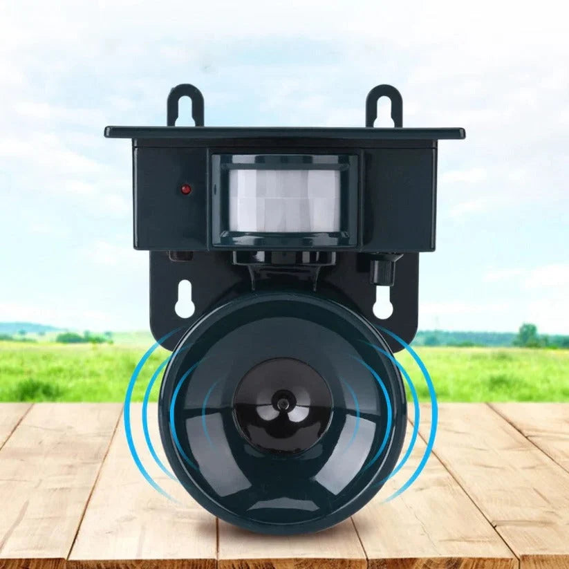 Outdoor Bird Repeller Solar-Powered Motion-Activated Sound Weather-Resistant