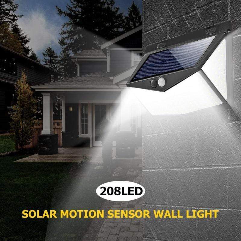 Outdoor Light Motion-Activated Solar-Powered 800 Lumens