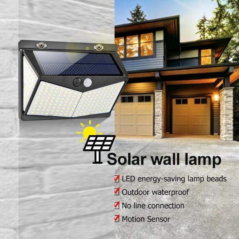 Outdoor Light Motion-Activated Solar-Powered 800 Lumens