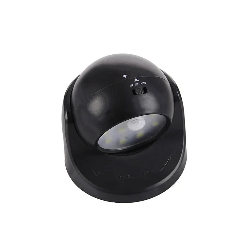 Outdoor Motion Sensor Spotlight 360° Rotatable Battery-Powered Weather-Resistant