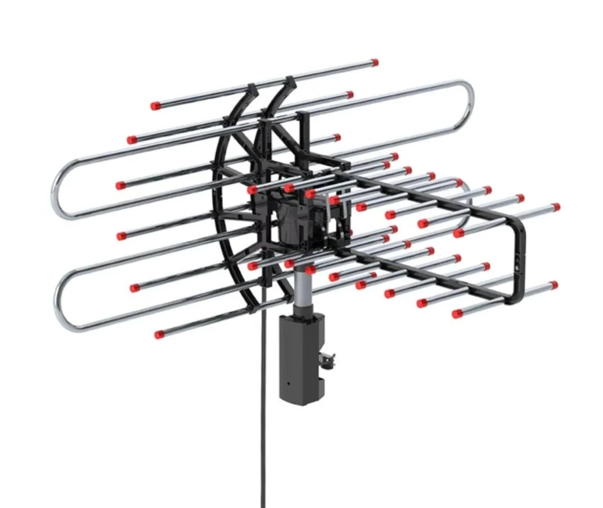 Outdoor TV Antenna 360-Degree Dual Frequency & Dual TV Outputs