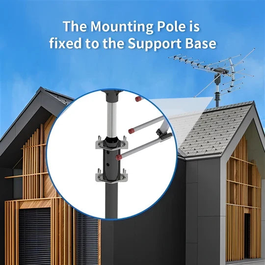 Outdoor TV Antenna Motorized 360 Degree Long-Range HD